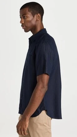 Vince Linen Short Sleeve Shirt 11 Vince Linen Short Sleeve Shirt -Shopbop vince5195214121 1675206475459 2 0. UX357 QL90