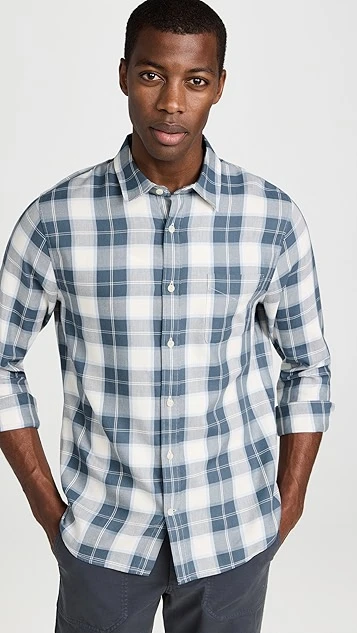 Vince Alps Plaid Long Sleeve Shirt 3 Vince Alps Plaid Long Sleeve Shirt