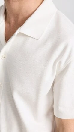 Vince Varigated Jacquard Short Sleeve Button Down -Shopbop vince519591a924 1677789802122 2 0. UX357 QL90