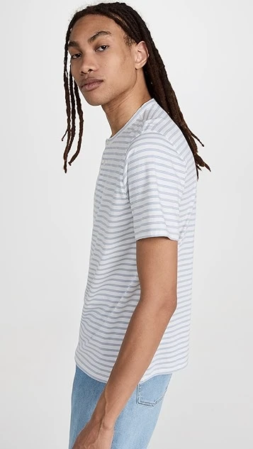 Vince Nep Stripe Henley Tee 5 Vince Nep Stripe Henley Tee - Image 3
