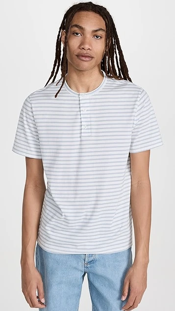 Vince Nep Stripe Henley Tee 8 Vince Nep Stripe Henley Tee - Image 6