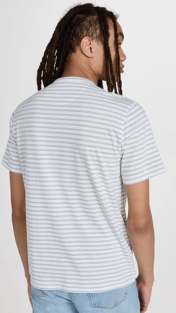 Vince Nep Stripe Henley Tee 4 Vince Nep Stripe Henley Tee - Image 2