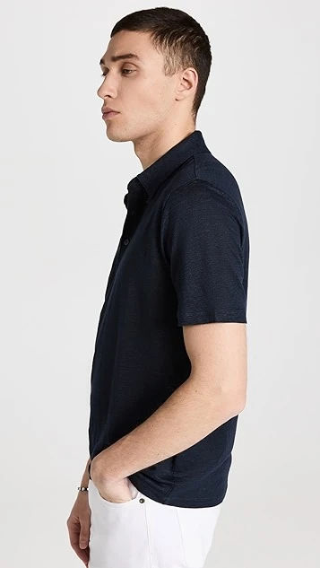 Vince Linen Polo 5 Vince Linen Polo - Image 3