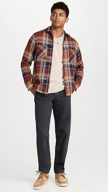 Wax London Union Check Whiting Overshirt 6 Wax London Union Check Whiting Overshirt - Image 4