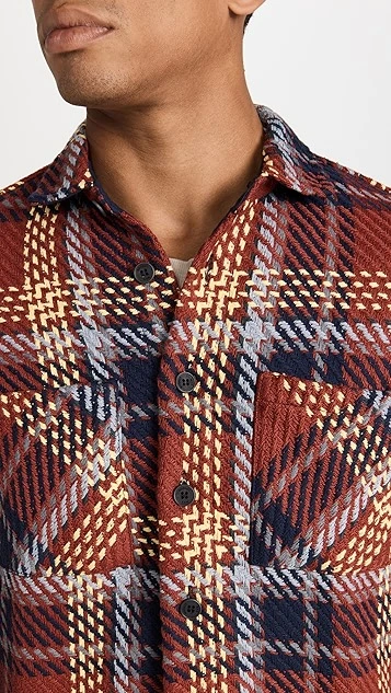 Wax London Union Check Whiting Overshirt 7 Wax London Union Check Whiting Overshirt - Image 5