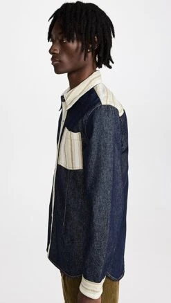 Wales Bonner Miles Denim Shirt 11 Wales Bonner Miles Denim Shirt -Shopbop wbonn3000814a2b 1666201437294 2 0. UX357 QL90