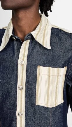 Wales Bonner Miles Denim Shirt 13 Wales Bonner Miles Denim Shirt -Shopbop wbonn3000814a2b 1666201437909 2 0. UX357 QL90