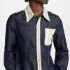 Wales Bonner Miles Denim Shirt -Shopbop wbonn3000814a2b 1666378157996 2 0. UX357 QL90