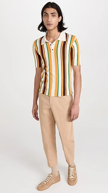 Wales Bonner Optimist Polo Shirt 6 Wales Bonner Optimist Polo Shirt - Image 4