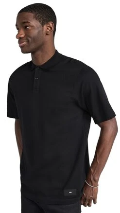 Y-3 Y-3 Short Sleeve Polo Shirt -Shopbop ythre311791071b 1676054492894 2 0. UX357 QL90
